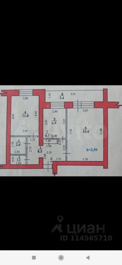 Продажа 2-комнатной квартиры 50,3 м², 7/9 этаж