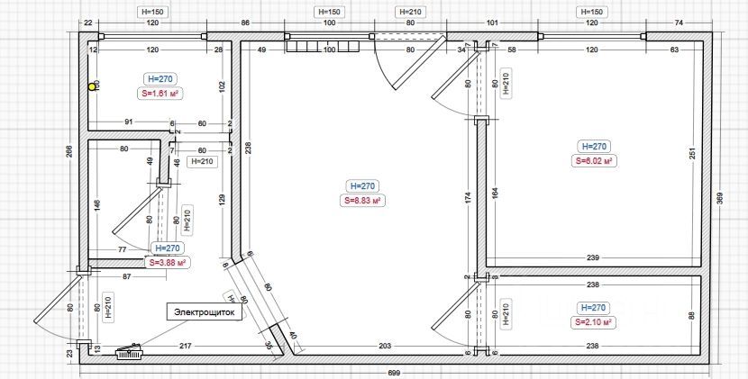 Аренда 2-комнатной квартиры 39,9 м², 4/4 этаж