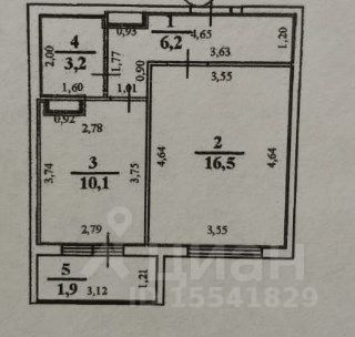 Продажа 1-комнатной квартиры 39,8 м², 4/9 этаж