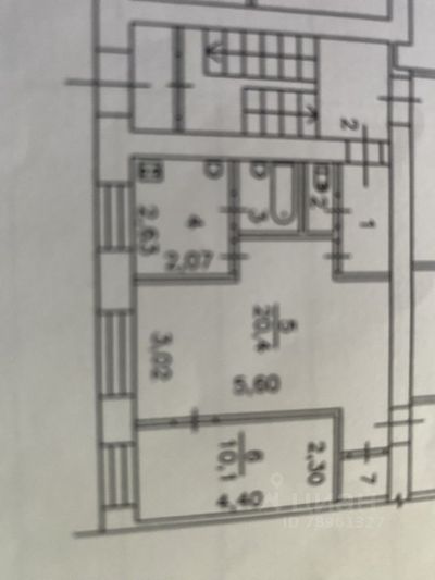 Продажа 3-комнатной квартиры 58 м², 1/5 этаж