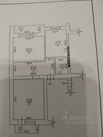 Продажа 2-комнатной квартиры 57,6 м², 4/5 этаж