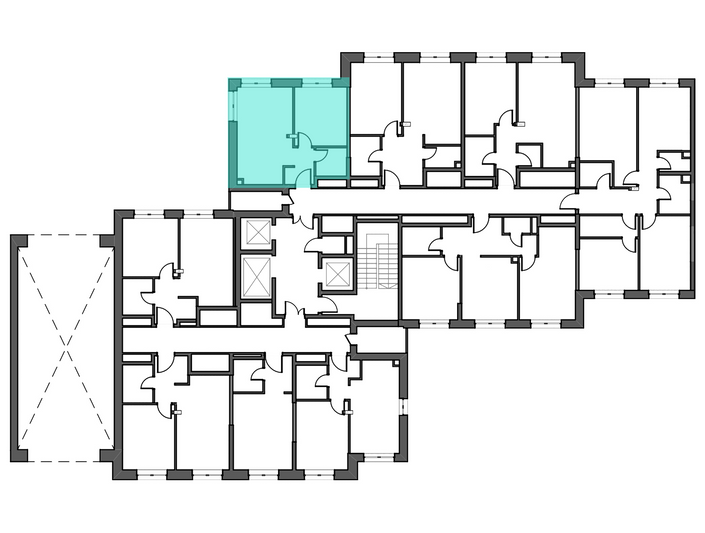 Продажа 1-комнатной квартиры 37,8 м², 2/21 этаж