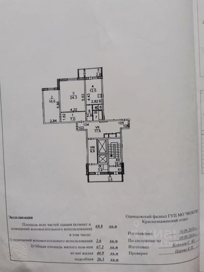 Продажа 2-комнатной квартиры 69 м², 13/14 этаж