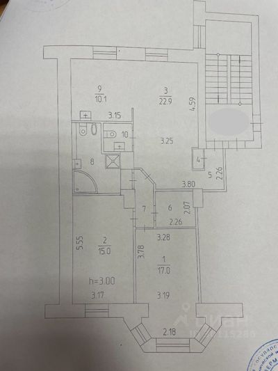 Продажа 3-комнатной квартиры 87,7 м², 3/5 этаж