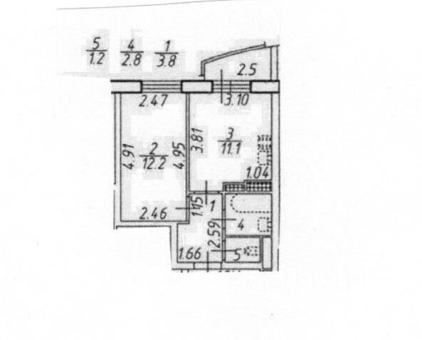 Продажа 1-комнатной квартиры 33,1 м², 23/28 этаж