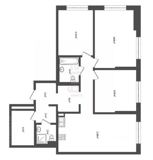 Продажа 4-комнатной квартиры 96 м², 15/33 этаж