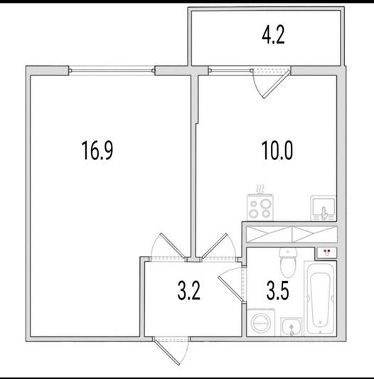 Продажа 1-комнатной квартиры 32,4 м², 2/18 этаж