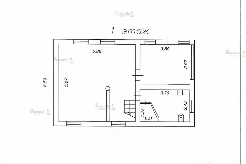 Продажа дома, 89 м², с участком 10 соток