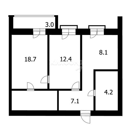 Продажа 2-комнатной квартиры 50,5 м², 10/13 этаж