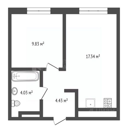 Продажа 1-комнатной квартиры 36 м², 11/15 этаж