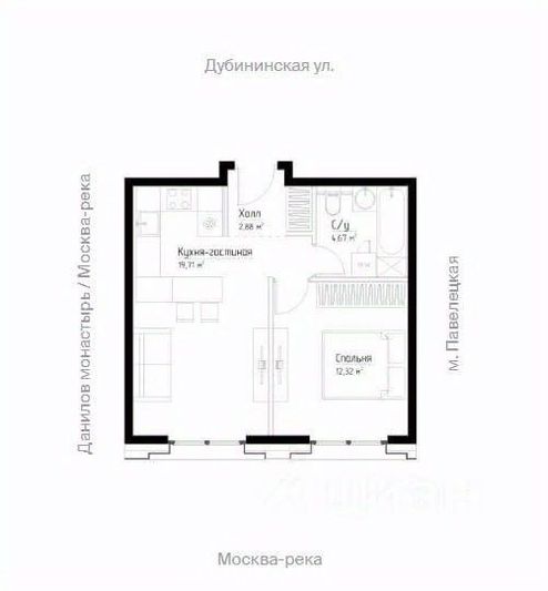 Продажа 1-комнатной квартиры 40 м², 13/18 этаж