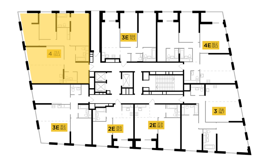 Продажа 4-комнатной квартиры 134,4 м², 29/29 этаж
