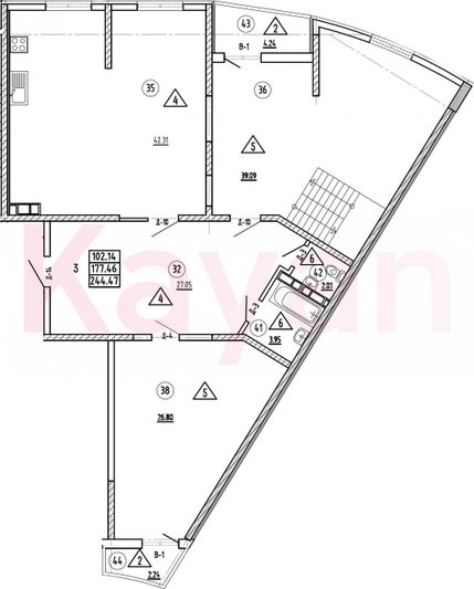 Продажа 4-комнатной квартиры 241,2 м², 21/21 этаж