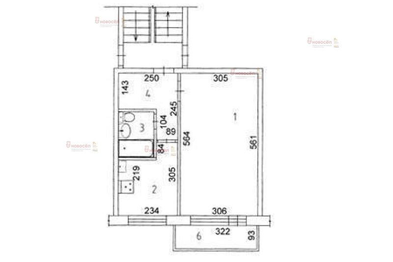 Продажа 1-комнатной квартиры 30,5 м², 3/5 этаж