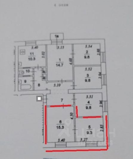 Продажа 1 комнаты, 24,6 м², 4/5 этаж