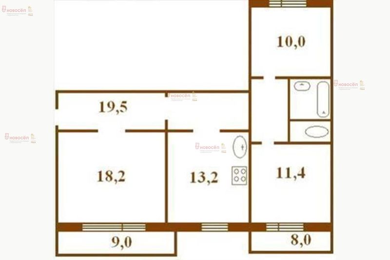 Продажа 3-комнатной квартиры 76 м², 7/16 этаж