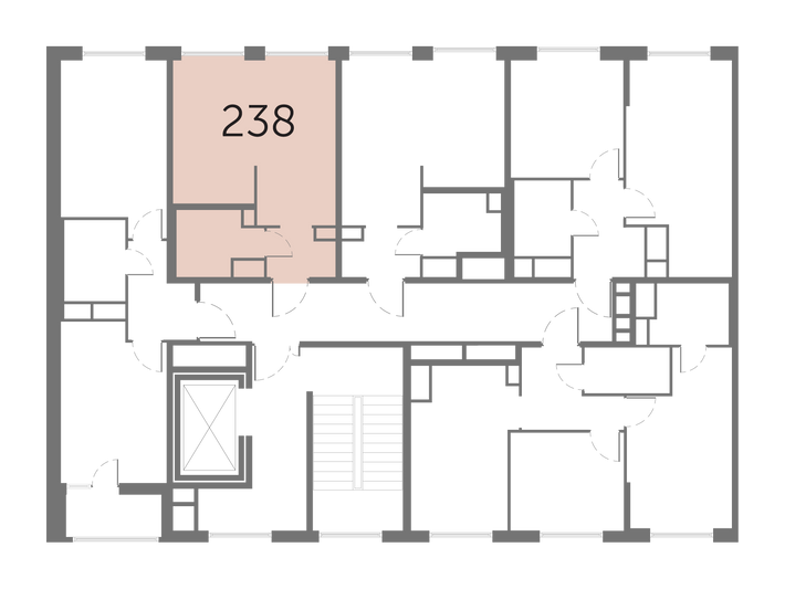 Продажа квартиры-студии 26,8 м², 4/10 этаж