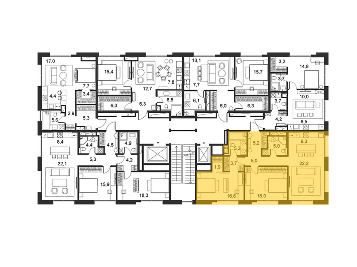 Продажа 2-комнатной квартиры 91,8 м², 2/5 этаж