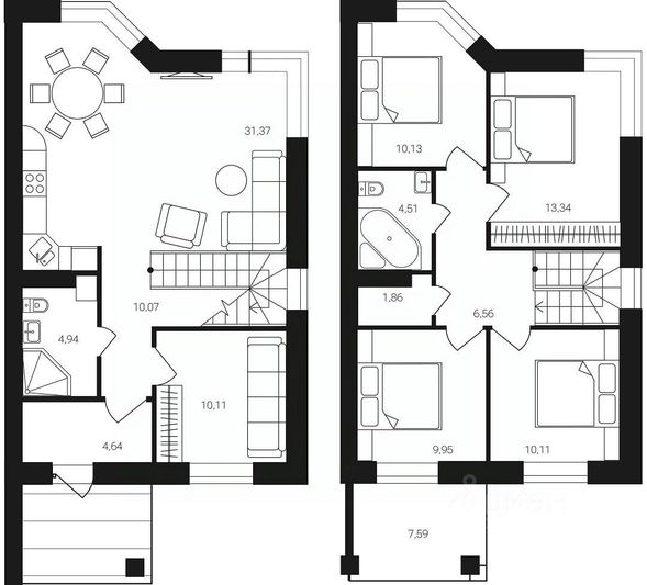 Продажа дома, 120 м², с участком 4,9 сотки