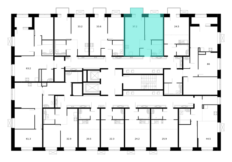 Продажа 1-комнатной квартиры 37,2 м², 10/10 этаж