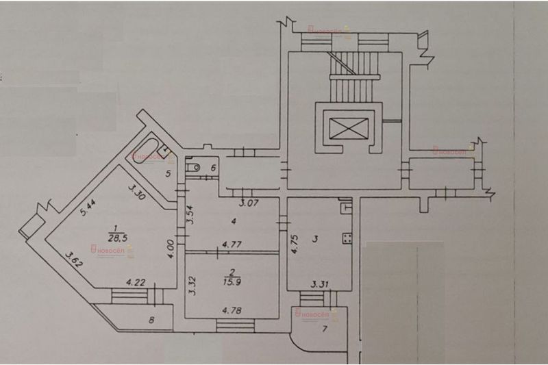 Продажа 2-комнатной квартиры 81 м², 7/9 этаж