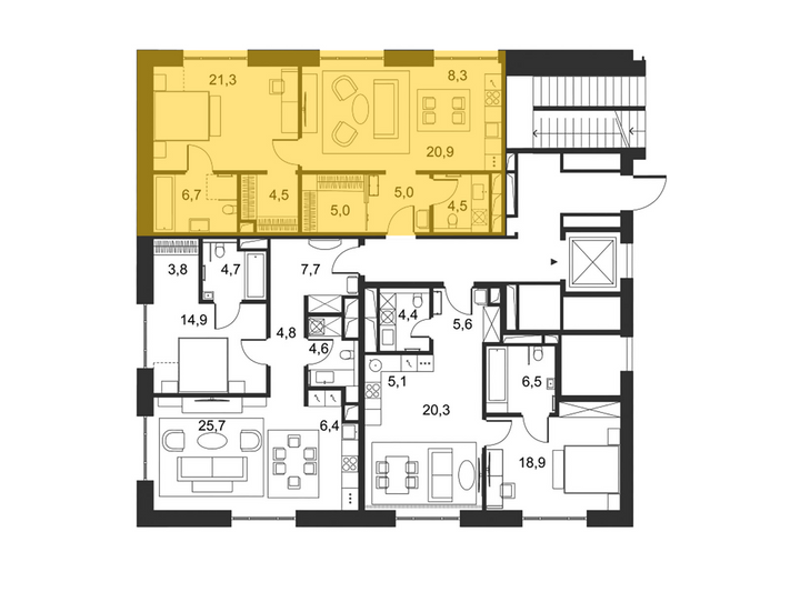 Продажа 2-комнатной квартиры 76,6 м², 1/5 этаж