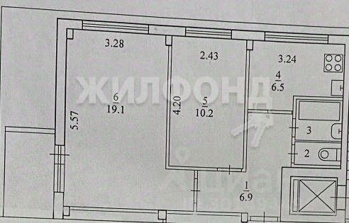 Продажа 2-комнатной квартиры 47 м², 3/9 этаж