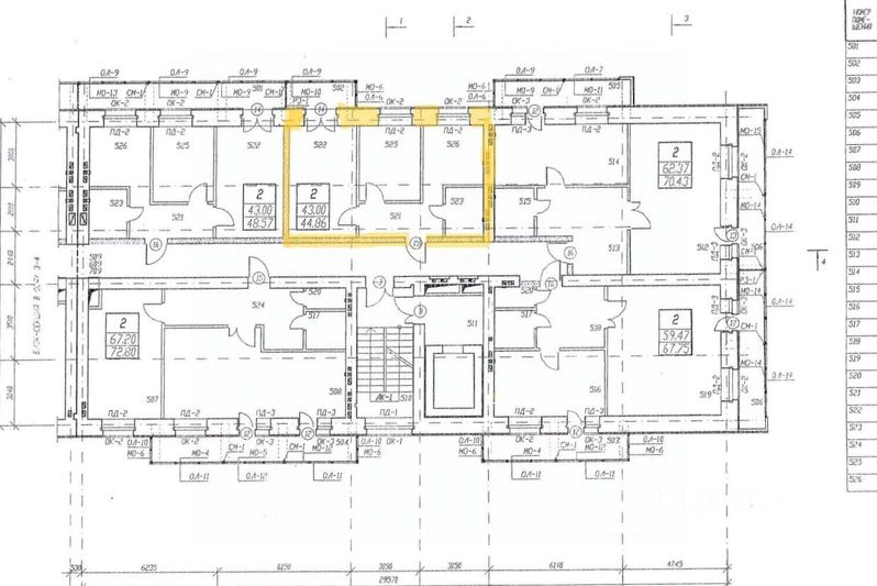 Продажа 2-комнатной квартиры 48 м², 5/16 этаж