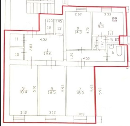 Продажа 4-комнатной квартиры 112,2 м², 5/5 этаж