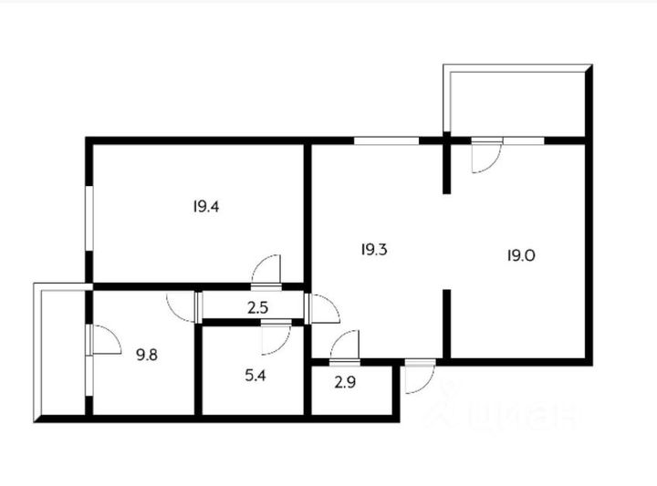 Продажа 3-комнатной квартиры 78,3 м², 13/16 этаж