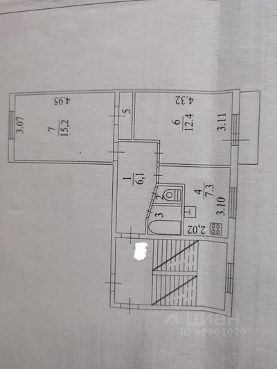 Продажа 2-комнатной квартиры 46,2 м², 2/5 этаж