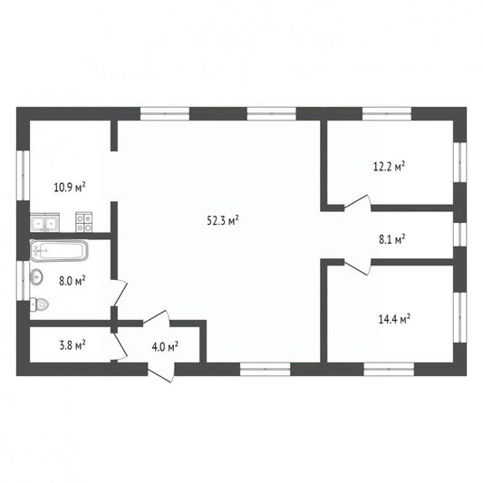 Продажа дома, 118 м², с участком 12 соток