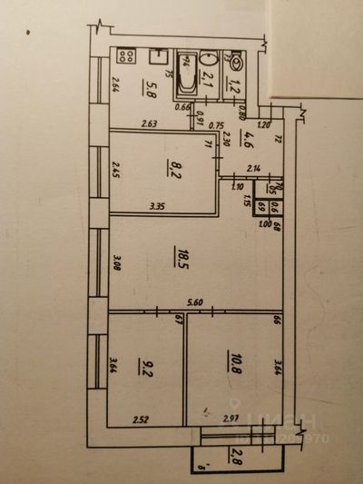 Продажа 4-комнатной квартиры 61,5 м², 3/5 этаж