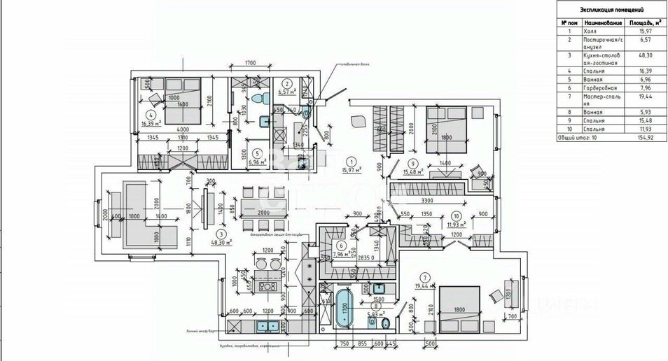 Продажа 4-комнатной квартиры 158 м², 4/9 этаж