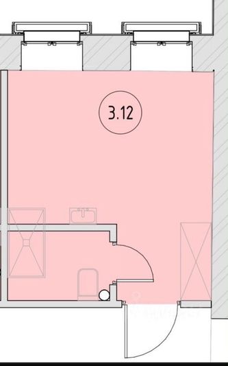 Продажа квартиры-студии 16 м², 3/5 этаж