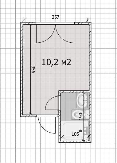 Продажа квартиры-студии 10,2 м², 1/9 этаж