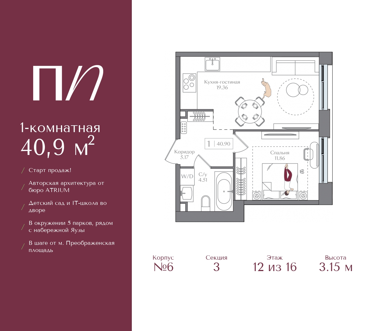 ЖК «Преображенская площадь» цены на квартиры от официального застройщика —  купить в жилом комплексе «Преображенская площадь» в Москве: планировки и  отзывы на m2.ru