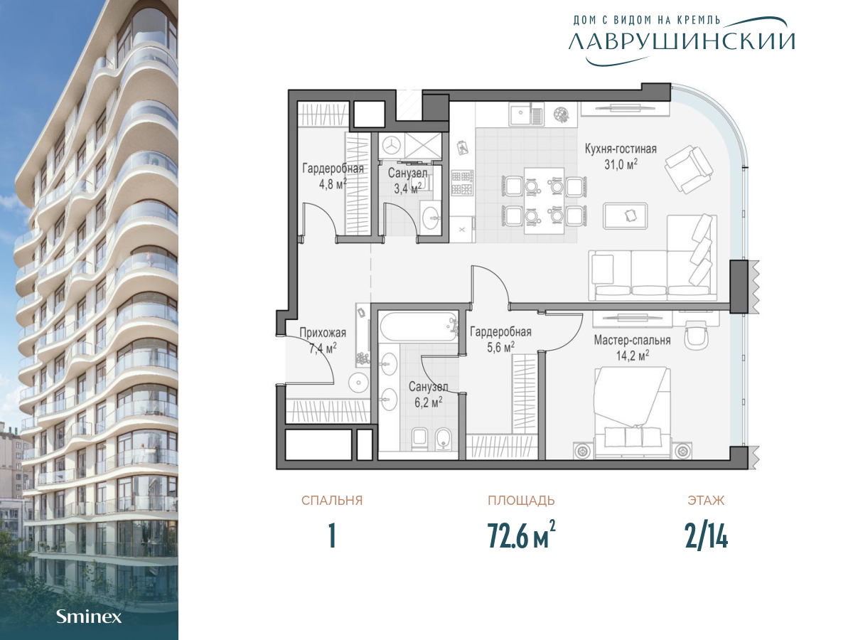 Дом «Лаврушинский» цены на квартиры от официального застройщика — купить в  жилом комплексе «Лаврушинский» в Москве: планировки и отзывы на m2.ru